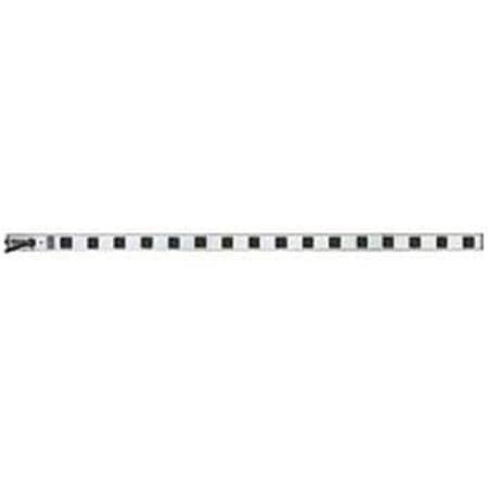 Tripp Lite Power Strip, Surge, 5-15R, 5-15P, 15 ft., Black/Silver PS-4816
